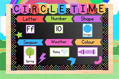 Super Cute And Colorful Circle Time Learning Make The Most Of Your Circle Time Each Day With