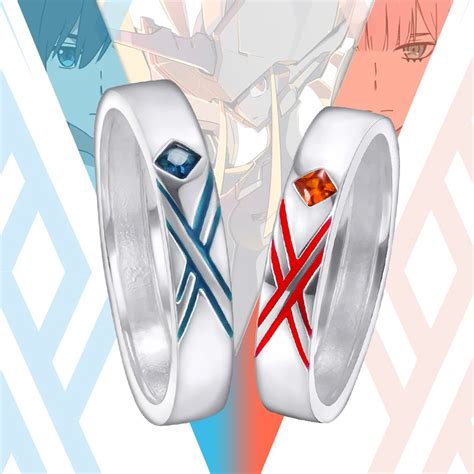 Anime Darling In The Franxx Cosplay Ring 925 Silver Zero Two Couples