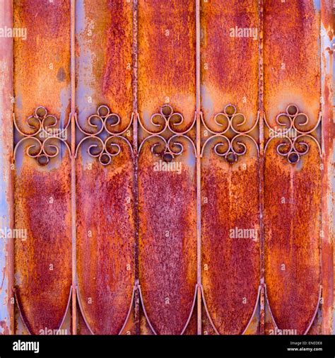 Very Old Rust Door Brown Color Background Texture Stock Photo Alamy