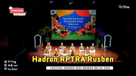 Hadroh Rptra Rusben Festival Seni Nuansa Religi Dki Jakarta