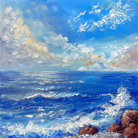 50+ Acrylic Ocean Painting Ideas & Tutorials [Seascape Art Inspiration ...