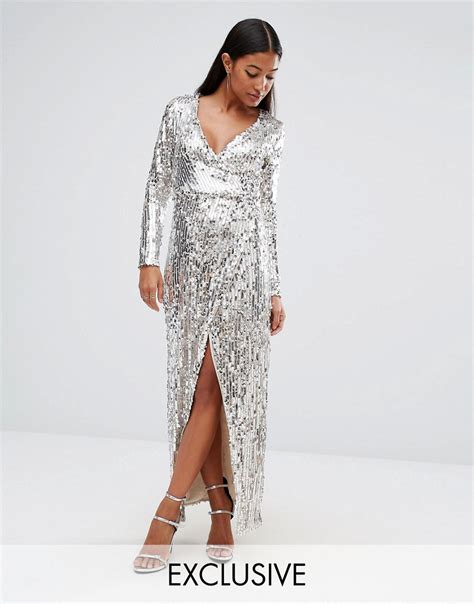 Wrap Sequin Maxi Dresses Dresses Images 2022