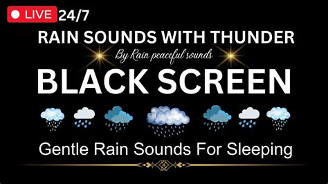 Black Screen Rain Sounds For Sleeping 10 Hours Of Relaxing Nature