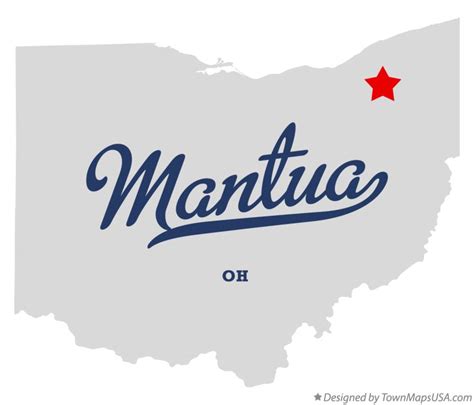 Map of Mantua, OH, Ohio