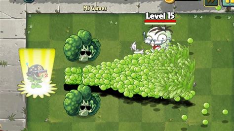 PvZ 2 Challenge 50 Plants Level 1 Power Up Vs Boss Newspaper Zombie