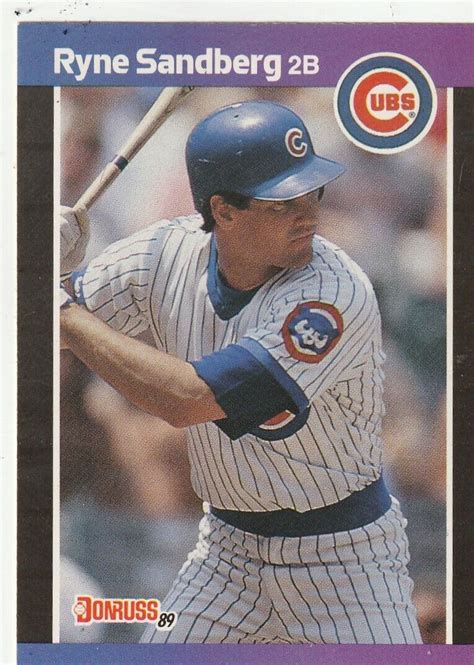 Free Shipping Mint Donruss Ryne Sandberg Cubs Plus Bonus