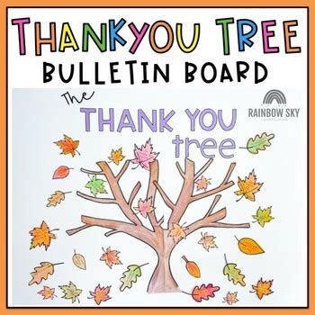 The Thanksgiving Tree Bulletin Board | Thankful lesson by Rainbow Sky ...