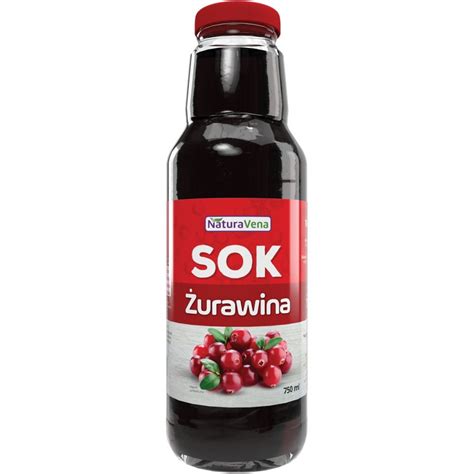 Sok z Żurawiny 750 ml NaturAvena Naturavena Sklep EMPIK