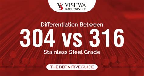 Differentiation Between 304 vs 316 Stainless Steel Grade Definitive Guide