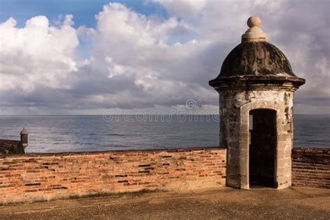 Sentry Boxes In Old San Juan S Fort San Cristobal Stock Image Image