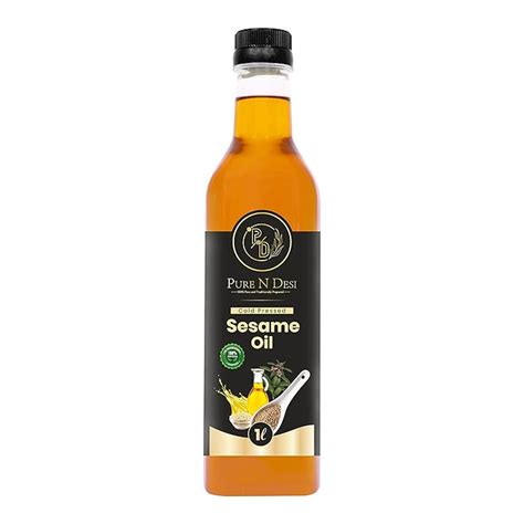 Buy Pure N Desi Cold Pressed Sesame Gingelly Oil Til Ka Tel Wood