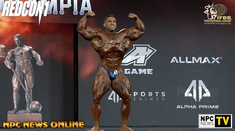 2022 Ifbb Pro League Mr Olympia 2nd Place Derek Lunsford Posing 4k