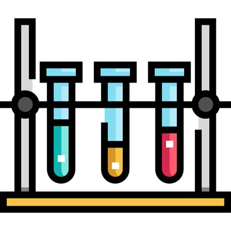 Icono De Tubos De Ensayo Detailed Straight Lineal Color