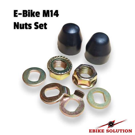 EBIKE E Bike Hub Motor Axle M14 Lock Nut Lock Washer Spacer Nut Cover