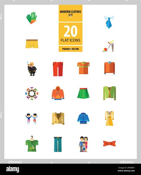 Modern Clothes Icon Set Stock Vector Image And Art Alamy