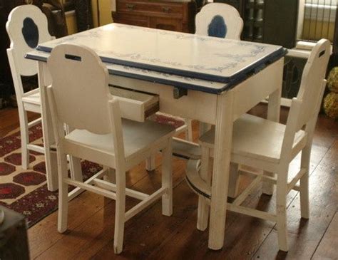 Antique Porcelain Kitchen Table Things In The Kitchen