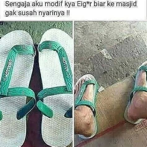 10 Jenis Sandal Anti Maling Yang Bentuknya Kocak Abis