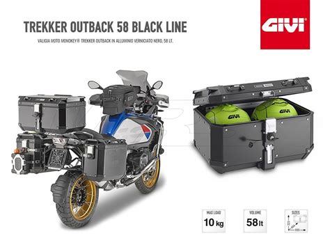 Obkn B Obkn B Givi Motorcycle Top Case Trekker Outback Lt Black