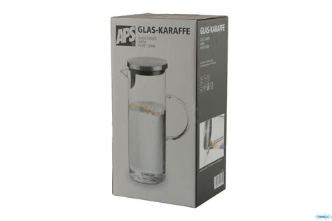 Caraffa Vetro Con Tappo Inox Lt Cm Xh Agap Forniture