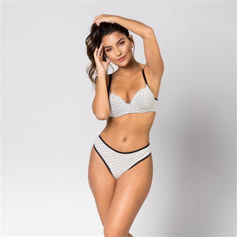 Calcinha Fio Algodão Poá Conforto Ilumine Lingerie