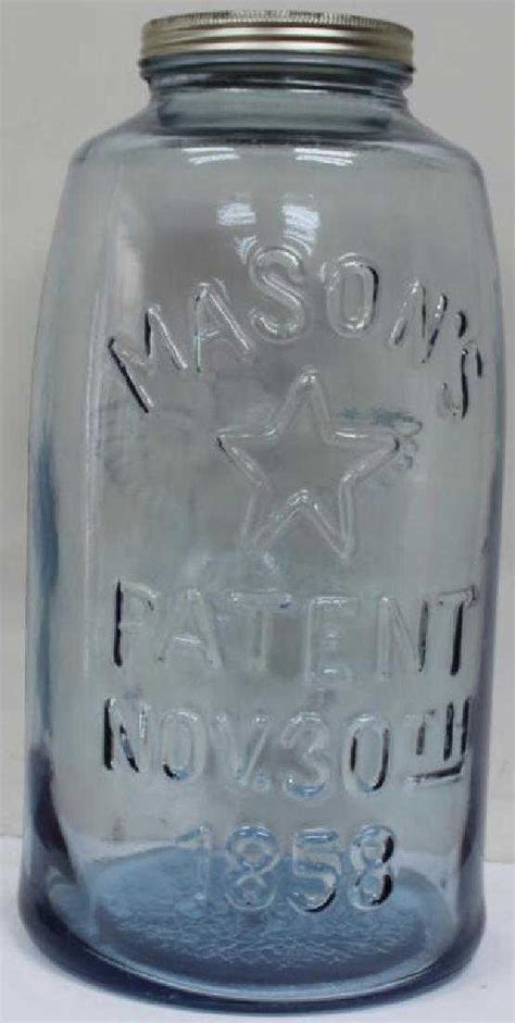 New Large Mason Jar Patented Nov 30th 1858 18