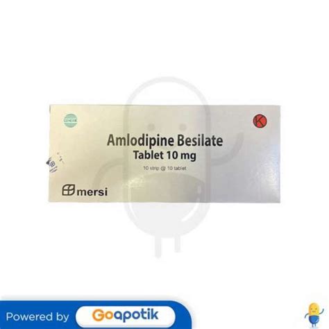 Jual AMLODIPINE BESILATE MERSI 10 MG BOX 100 TABLET Di Seller Apotek