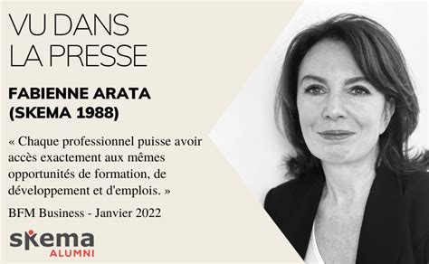 VU DANS LA PRESSE Fabienne Arata SKEMA 1988 Country Manager De