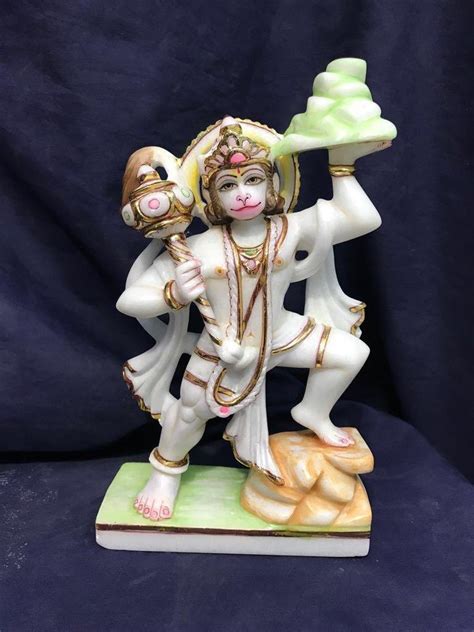 Marble Lord Hanuman Statue For Worship Packaging Type Carton Box At