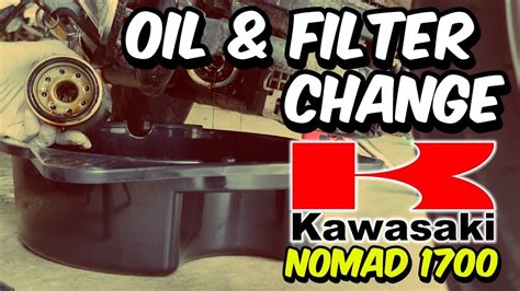 Oil Filter Change Kawasaki Vulcan Youtube