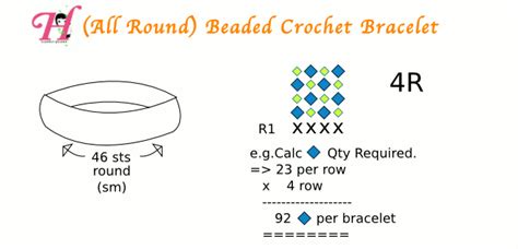 Z Beaded Crochet Bracelet How To Clearlyhelena