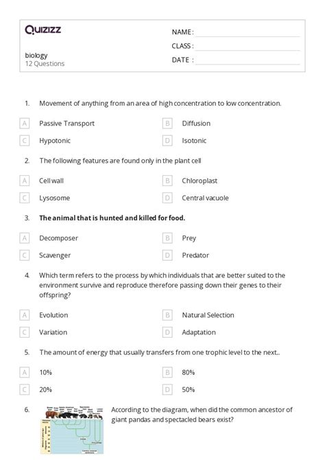 50 Biology Worksheets For 12th Class On Quizizz Free And Printable Worksheets Library