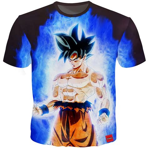 Cloudstyle Dragon Ball Super 3d Anime Tshirts Goku Ultra Instinct 3d