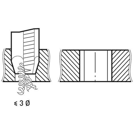 Maschio A Macchina Per Fori Passanti M14 Imbocco Fervi M002 14