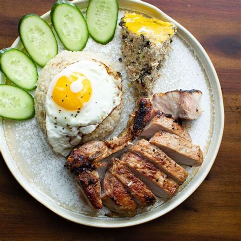 Vietnamese Broken Rice With Grilled Pork Chop And Steamy Pork Patties Foodtalk