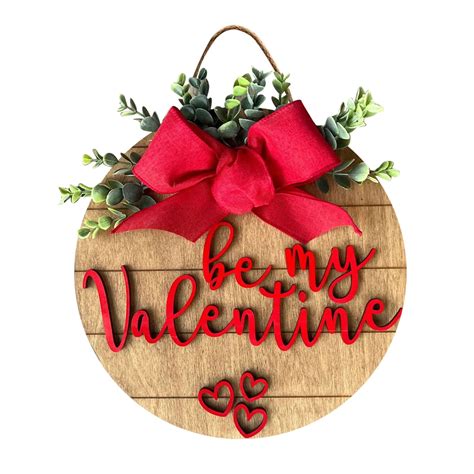 Herrnalise Valentine S Day Wooden Hanging Sign Rustic Hello Valentine