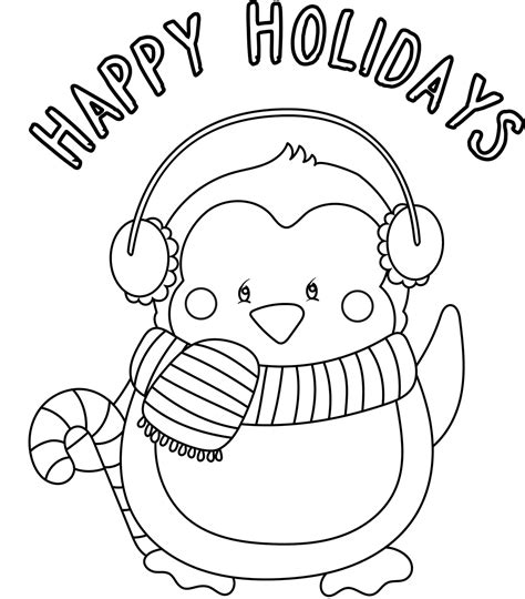 Happy Holidays Coloring Pages Coloring Pages
