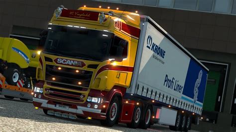 Euro Truck Simulator 2 M Vreugdenhil Scania R500 V8 Skin By