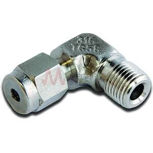 1 4 NPT Male X 3 8 Tube OD Elbow Stainless Steel Megaflex