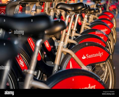 Santander Bicycle Hire Scheme In London Boris Bikes Are Availble To