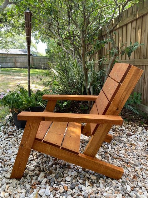 Easy Modern Adirondack Chair X Simple Diy Build Digital Plans Etsy