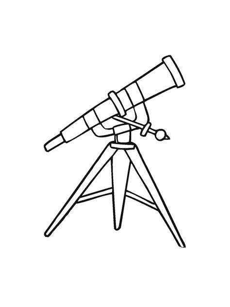 Dibujos De Telescopio Para Colorear Para Colorear Pintar E Imprimir