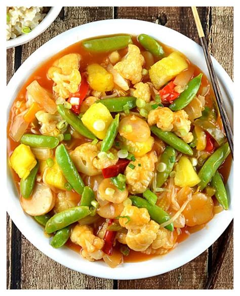 Sweet And Sour Vegetables Vegan Theveglife