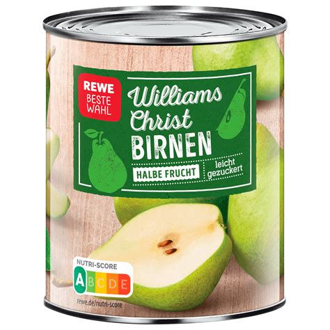 Rewe Beste Wahl Williams Christ Birnen Halbe Frucht G Bei Rewe