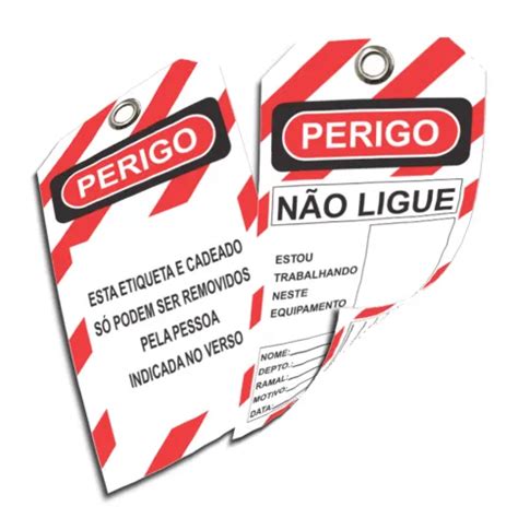 Etiqueta de sinalização de bloqueio Tagout