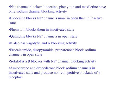Ppt Na Channel Blocker Na Channel Block Depends On Hr Membrane
