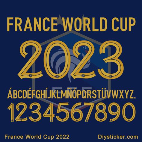 France World Cup 2022 Font Vector Football Font Download