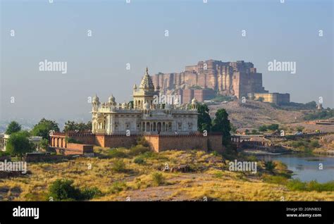 Mehrangarh Fort And Jaswant Thada In Jodhpur India The Jaswant Thada