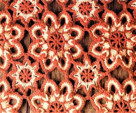 Vintage Crochet Pattern Lacy Flower Garden Afghan Pdf Instant Digital Download Floral Motif