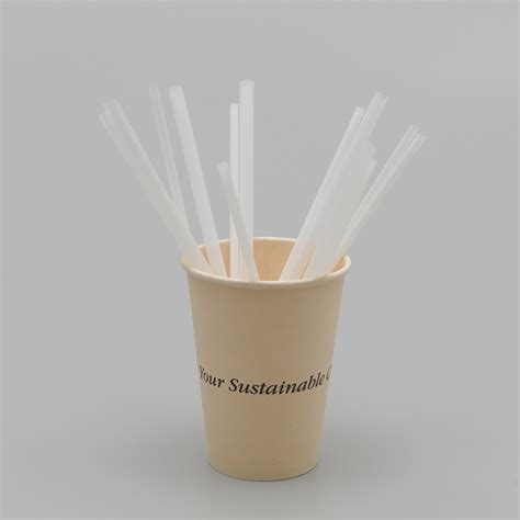 100 Compostable Eco Friendly PLA Drinking Straws 210mm China