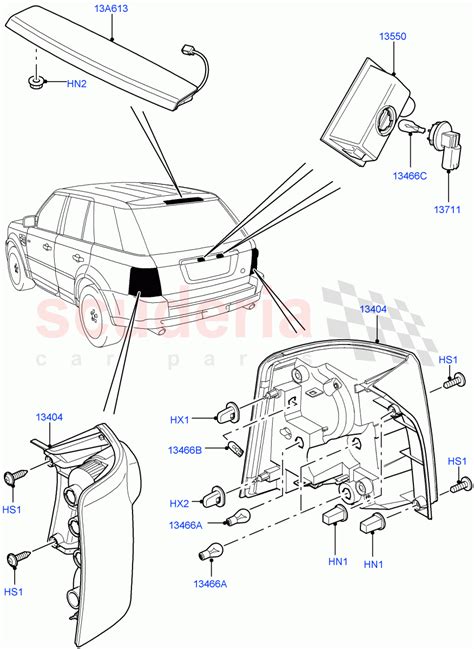 Rear Lamps V Fromaa000001 Parts For Land Rover Range Rover Sport